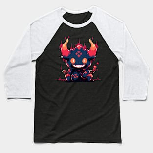pixel demon - anime style Baseball T-Shirt